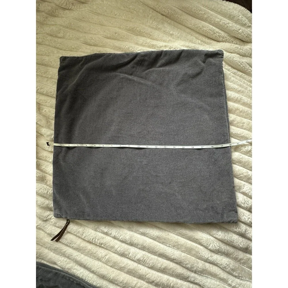 Set/2 Pottery Barn Everywhere Velvet Pillow Cover 20” x 20” Square Midnight Blue